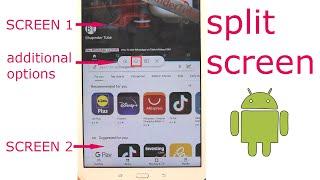how to split screen on an android tablet