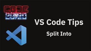 VS Code tips — Split an editor into an exiting group