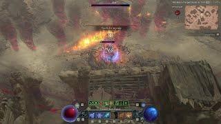 Diablo 4 Season4️⃣Sorcerer PvPFirewall Firebolt Sorcerer vs️Dust Devil Barbarian