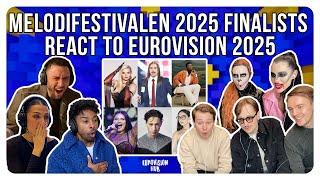 Melodifestivalen 2025 Finalists React to Eurovision 2025