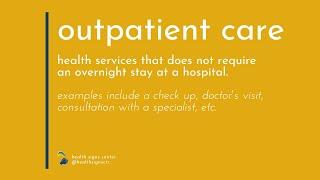 Glossary: Outpatient Care