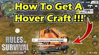 How To Get A Hovercraft In Rules of Survival!