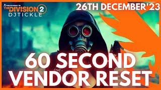 VENDOR RESET 26TH DECEMBER 2023! THE DIVISION 2!!