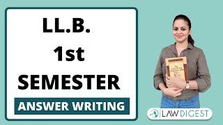 LLB Semester Exams & Answer Writing | How to study for 1st Semester LLB