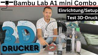 Bambu Lab A1 mini Combo: Einrichtung/Setup & Test 3D-Druck