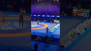 Нур-Султан-2019: Даулет Ниязбеков (wrestling) эмоции 