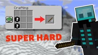 How to craft a stick in 100% survival