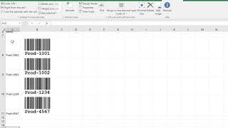 ActiveBarcode create multiple barcodes from columns or rows in Excel