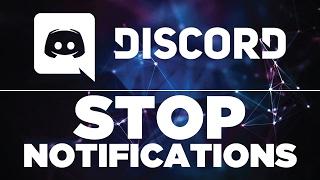 DISABLE NOTIFICATIONS in Discord (Quicktip)