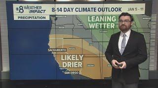 San Diego to start the New Year warm and dry. SoCal rainfall remains way below normal