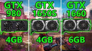 GTX 980 vs GTX 1650 Super vs GTX 1660 | 5 GAMES TESTED 1080P