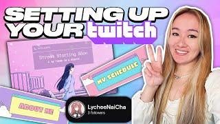 DECORATING A BRAND NEW TWITCH ACCOUNT from start to finish!