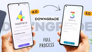 * DOWNGRADE* Realme UI 4.0 New Update | Downgrade realme UI 4.0 to realme UI 3.0 | Full Process 