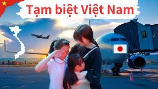 End of our family's journey to Vietnam. Vietnamese and Japanese husband and wife