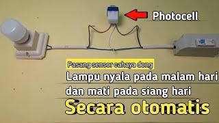 Cara pasang sensor cahaya atau photocell