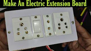 How to Make a Electric Extension Board In Hindi | 3 Socket 1 Switch Connection | Electrical Yogi