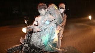 Volcanic ash blankets towns & villages in Java, Indonesia - BBC News