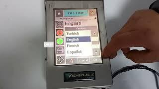 Don't come and see what languages are there in Videojet 6210 inkjet printer?