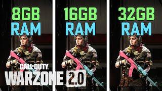 Call of Duty Warzone 2.0 | 8GB vs 16GB vs 32GB RAM in 2023!