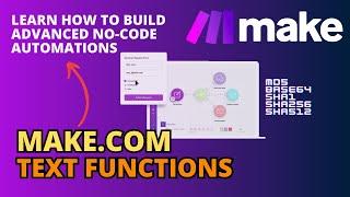 Text functions in Make.com. md5, sha1, sha256, sha512, base64