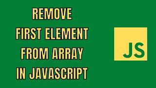 Remove First Element From Array JavaScript | HowToCodeSchool.com