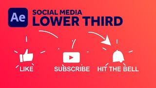 Unique Social Media Lower Thirds Animation | After Effects Tutorial