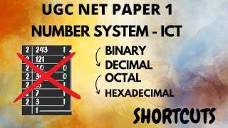 Number System Short Tricks ICT || UGC NET PAPER 1 || In Malayalam