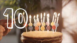 10 Second Countdown With Happy Birthday Video