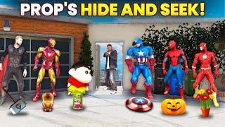 Shin chan & Franklin Playing New ‘Prop’ Hide & Seek With Avengers in Avengers House |Gta 5 in Telugu