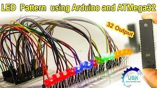 LED Pattern using Arduino and ATMega32  #arduino @uskautomation