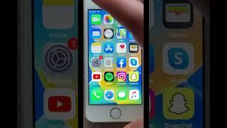 iPhone 5s jailbroken and hacked to have iPhone XS gestures #iphone #iphone5s #smartphone #cydia