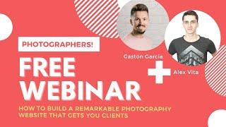 FREE WEBINAR - What makes a great photography website?