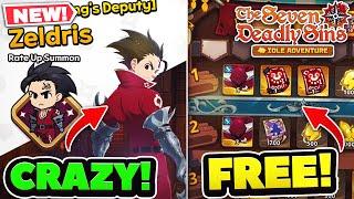 NEW OP LEGENDARY ZELDIRS IS HERE! TON A FREE LEGENDARIES!  | 7DS: Idle Adventure!