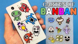 Garten of BanBan 1/2/3 Stickers DIY & DrawingVery Easy！Funny Paper CraftYou can try now