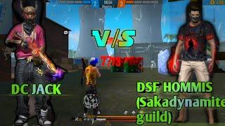 Dc Jack Vs Dsf Esports(Sakadynamite) players || freefirelive