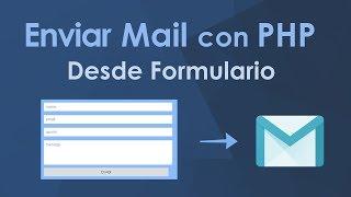 COMO ENVIAR MAIL CON PHP DESDE UN FORMULARIO