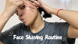 How & Why |Face shaving Routine every girl must Know #tips #shaving #skincare #glowup