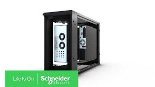 Schneider Electric EcoStruxure Micro Data Center in a 6U wall mount