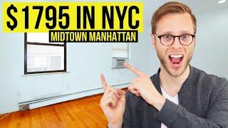 2020 NYC Apartment Tour $1795 Manhattan Studio! | New York City
