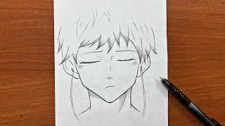 Easy to draw | How to draw anime boy step-by-step