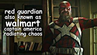 red guardian also known as walmart captain america radiating chaos for about four minutes