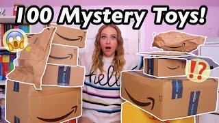 I *BLINDLY* Ordered 100 Mystery Toys from Amazon!!⁉️ (our BEST haul yet?!🫢) | Rhia Official