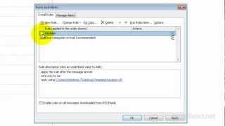 Set Auto Reply Message in Outlook 2010