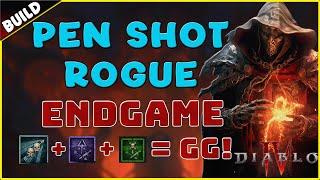 Diablo 4 - NEW BEST Rogue Penetrating Shot ENDGAME Build - Level 50 -100 - HIGHEST Damage RANGED?