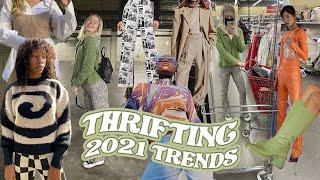 thrifting 2021 trends \\ how to thrift like a pro and find those gems  *what i am thrifting now
