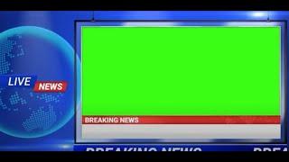 Green Screen Breaking News Background | No Copyright Free To Use (Chroma Key)