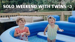 weekend alone with twin toddlers | 3 day potty training twins *life updates*