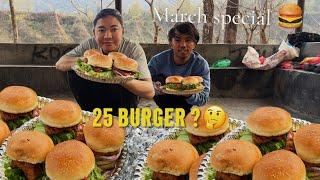 Feeding 25 Burgers to homeless or poor people ️ || MARCH SPECIAL ||