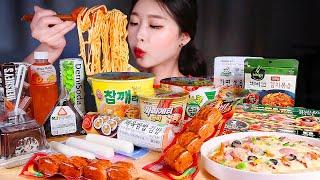 ASMR * BEST FOOD COMBO AT THE KOREAN CONVENIENCE STORE ️‍CONVENIENCE STORE FOODS FEAST MUKBANG