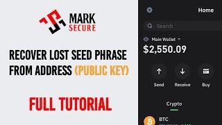 RECOVER LOST SEED PHRASE FROM ADDRESS. FULL TUTORIAL 2024